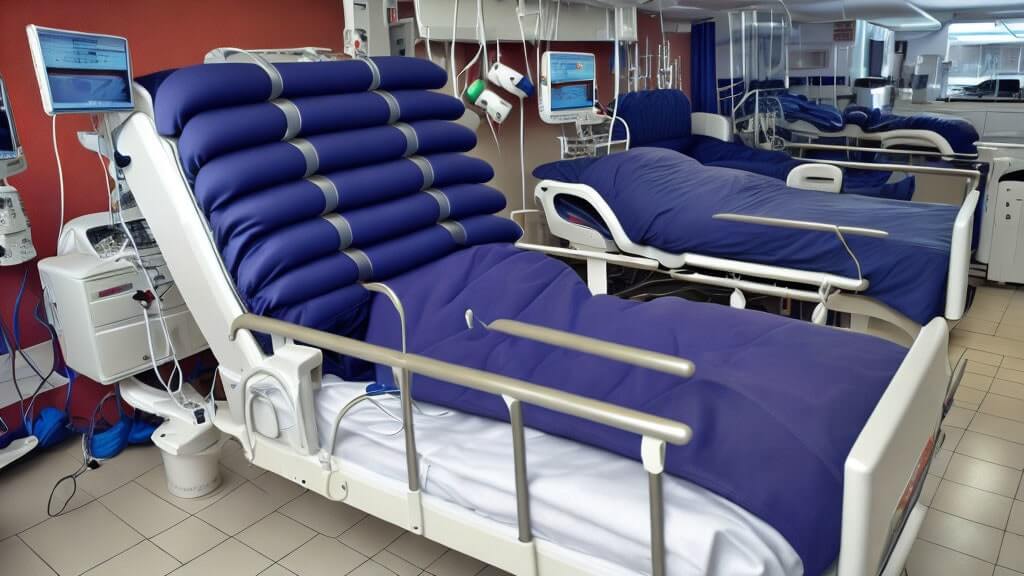 İki motorlu hasta yatakları