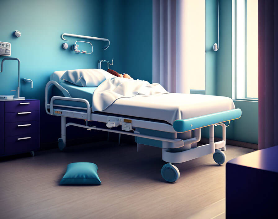 Korkuluklu hastane yatağı