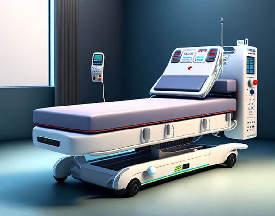 Uzaktan kumandalı hasta yatağı