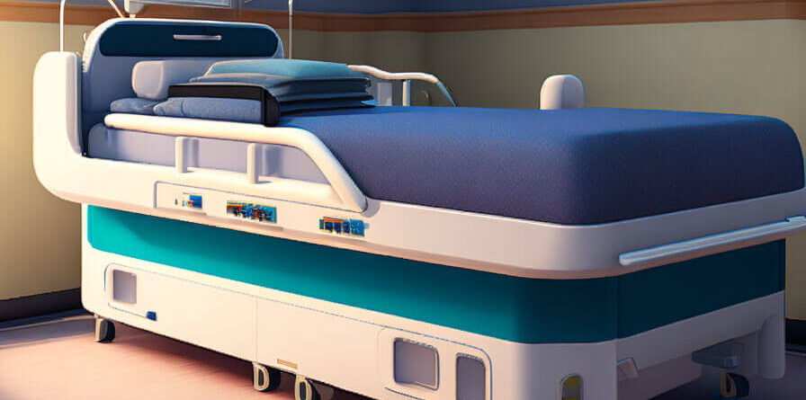 Havalı hasta yatak modeli