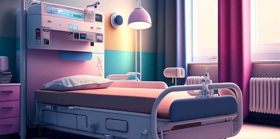 Kumanda panelli hasta yatağı