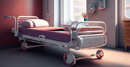 Modern hastane yatağı